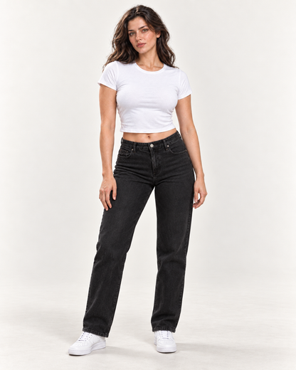 Women’s Plain White Fitted Baby Tee